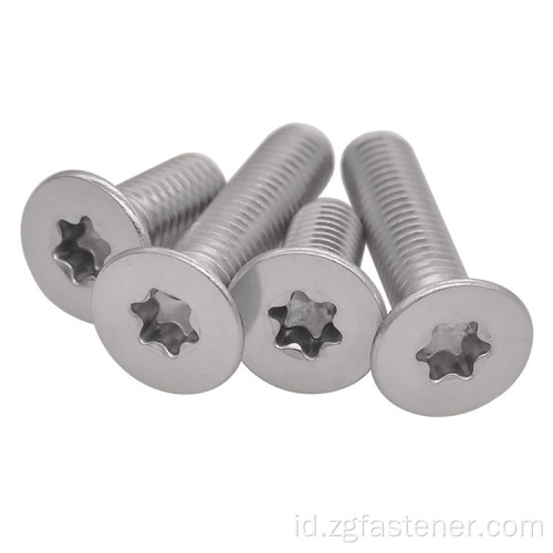 Stainless steel soket datar sekrup hex hex soket sekrup kepala